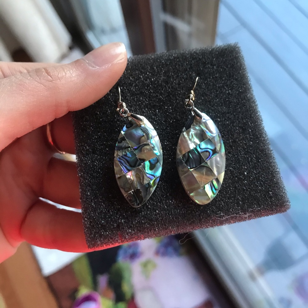 Abalone earrings with gift box